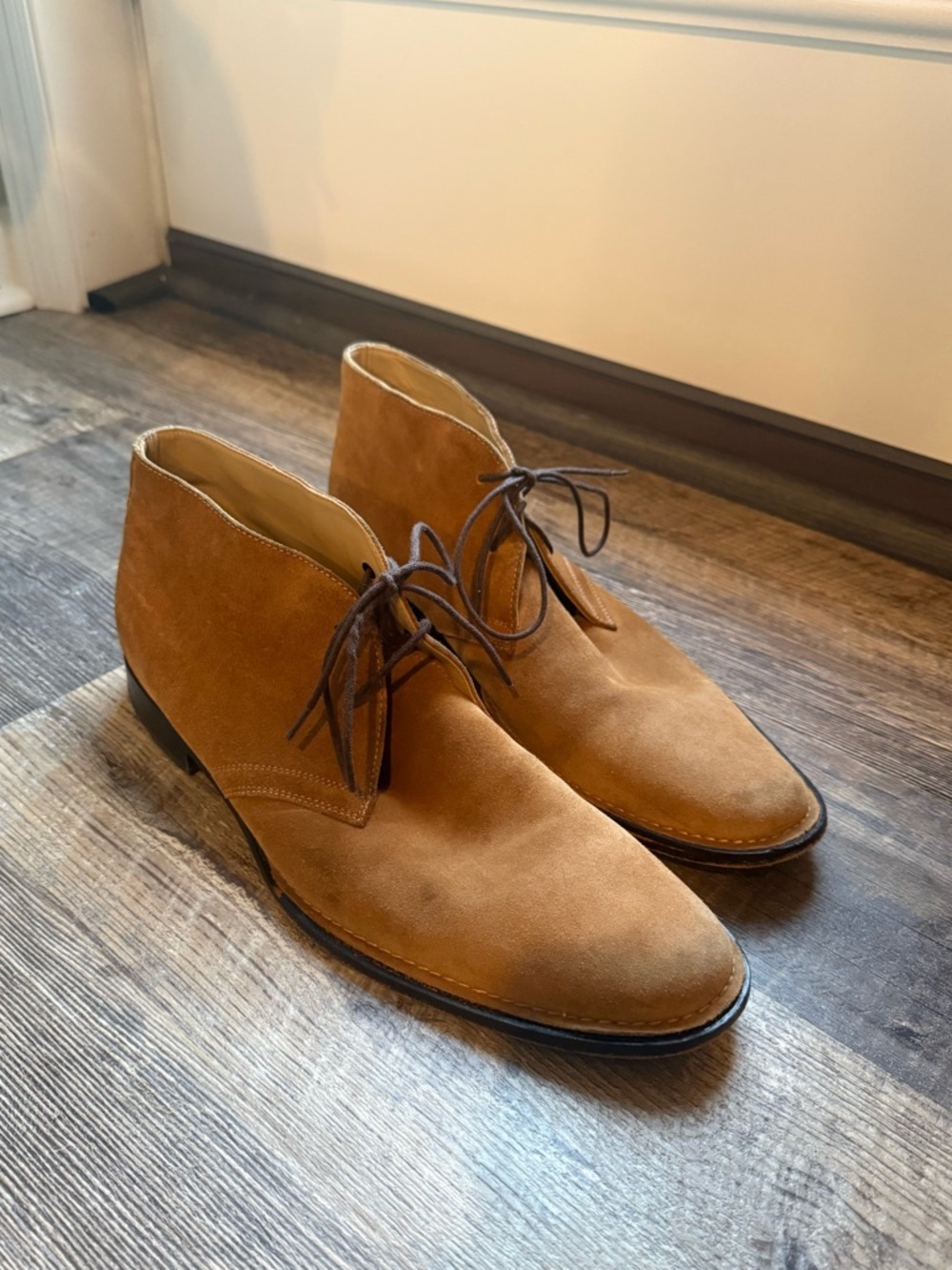 Banana Republic Suede Chukka Boots – Tan Brown | Size 10.5